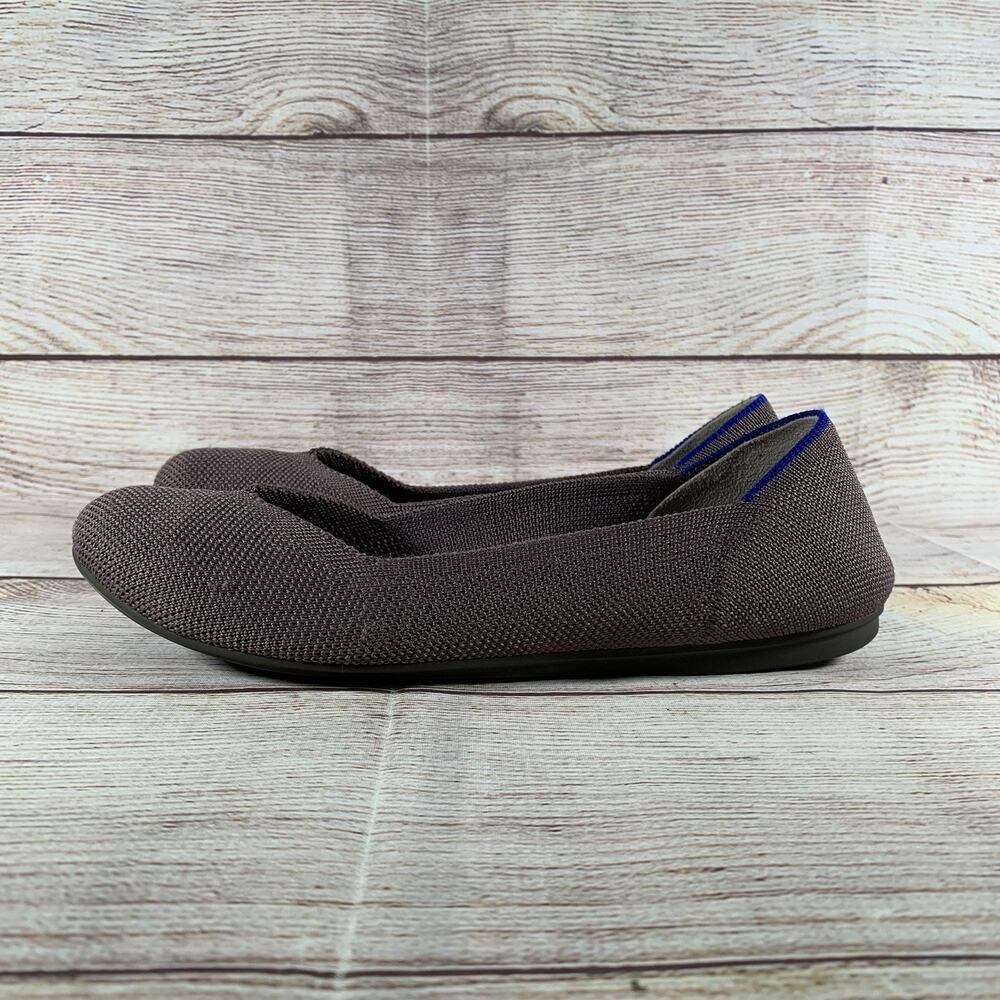 Rothys Round Toe The Flat Womens Size 6 Retired Mink Color Shoes